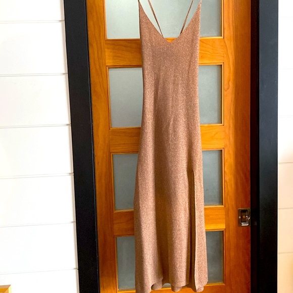 Spell & Gypsy Petra Metallic Knit Slip Dress - Picture 8 of 10